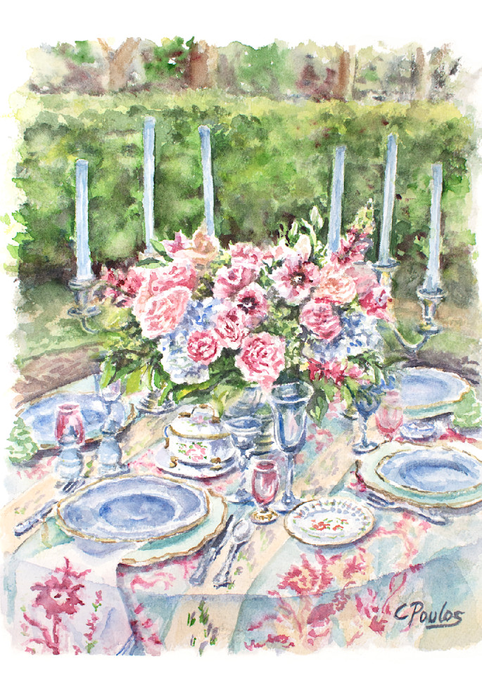 Garden Table Art | Cathy Poulos Art