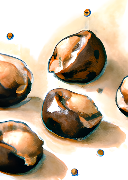 Chocolate Macadamia Yum Art | Joni Barriere Artist