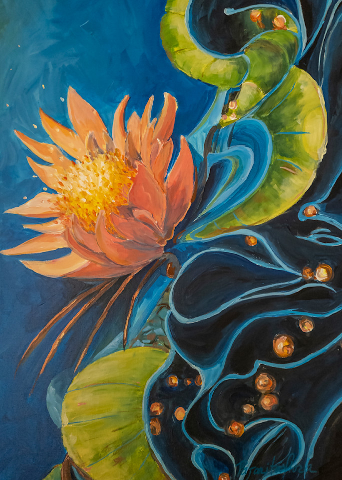 abstract lotus flower