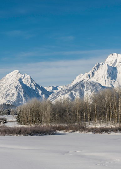 Oxbow Bend On A Clear Winters Day Photography Art | Tom Ingram Photography