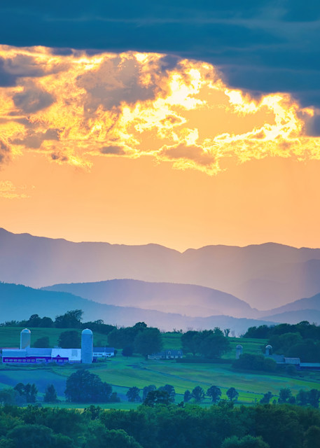 Vermont Sunset Sky Photography Art | Anne Majusiak Photography