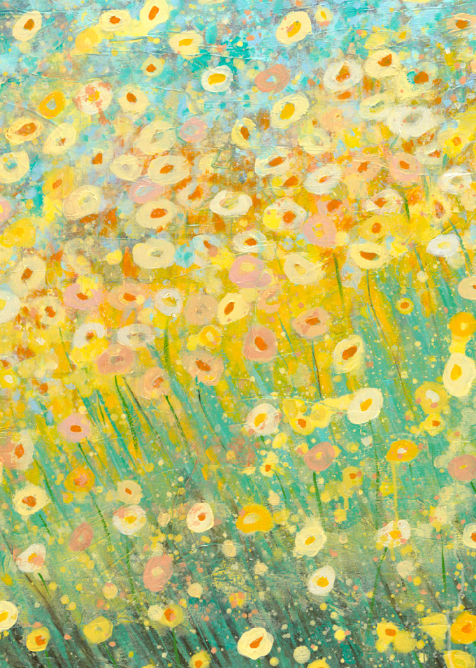 Yellow Flowers Art Mug Art | Kristin Replogle Art, LLC