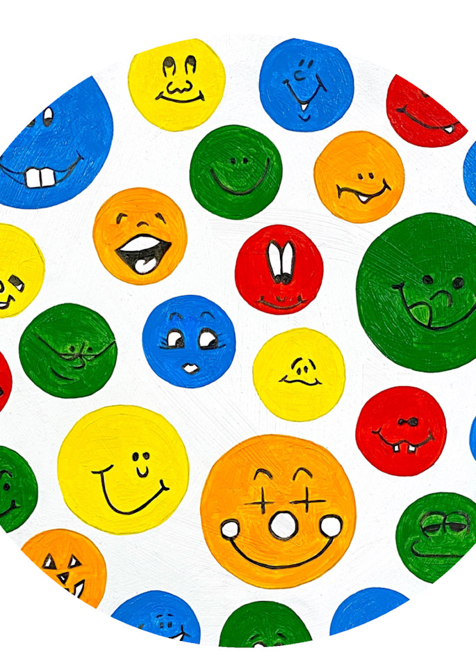 Smiley Stickers Art | Tara Barr Art
