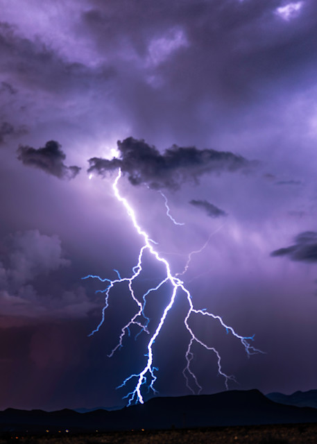 Lightning In The Desert Photography Art | johnnelson