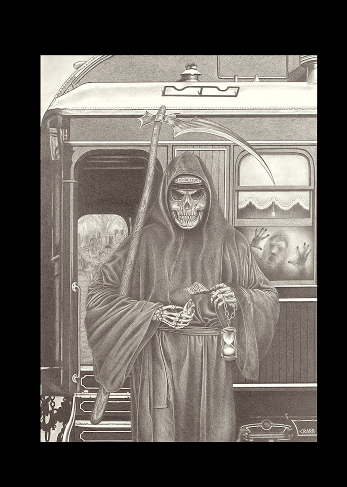 "Punch Your Ticket" fine art print by Brent Crabb.