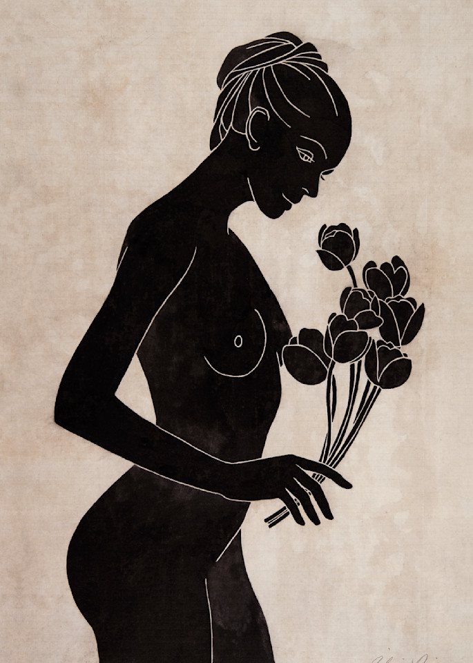 Girl With Tulips Art | Ailian Price