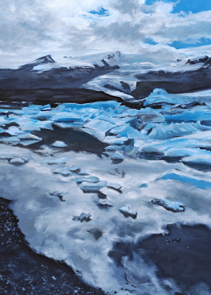 Icelandic Glacier And Icebergs Art | EMT Fine Arts