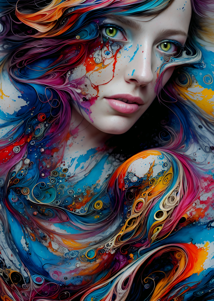 Liquid Beauty Art | Glitzy NFT Art