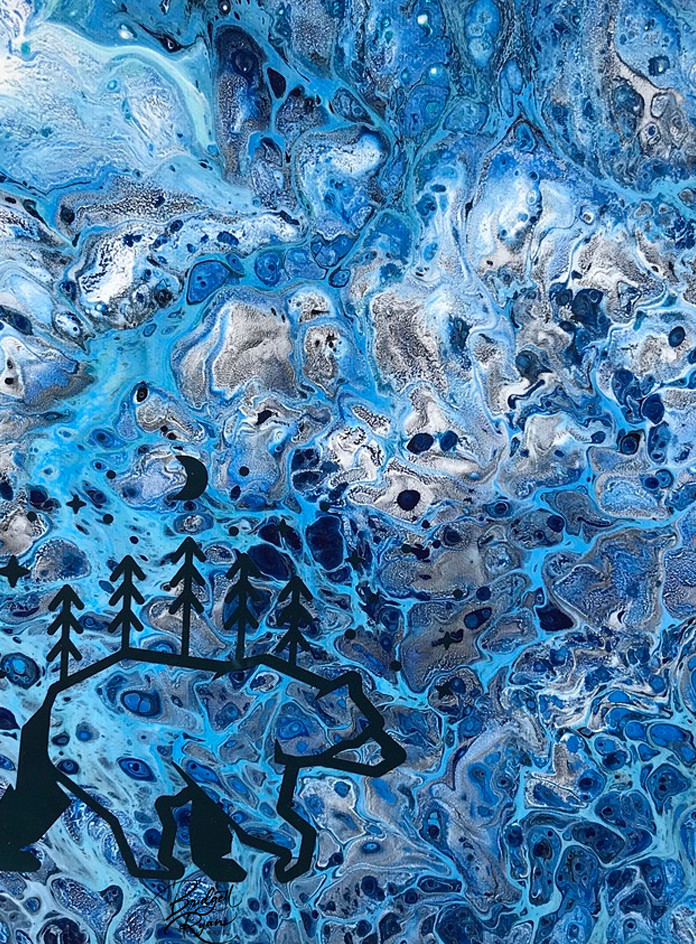 Coming Storm Art | Blue Bear Accidental Art 