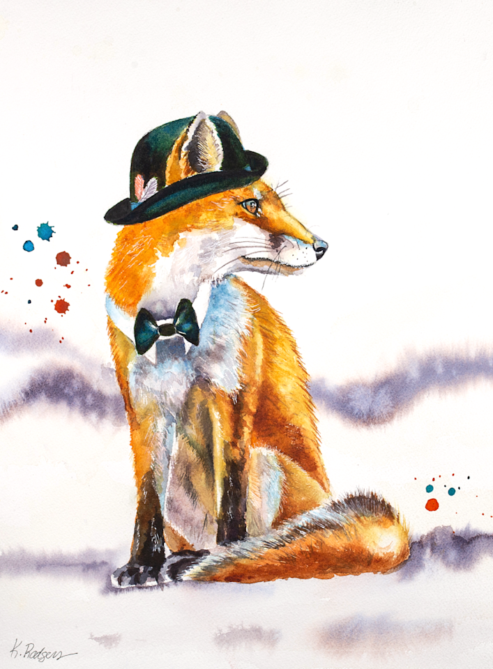 Oh, For Fox Sake Greeting Cards Art | Katherine Rodgers Fine Art