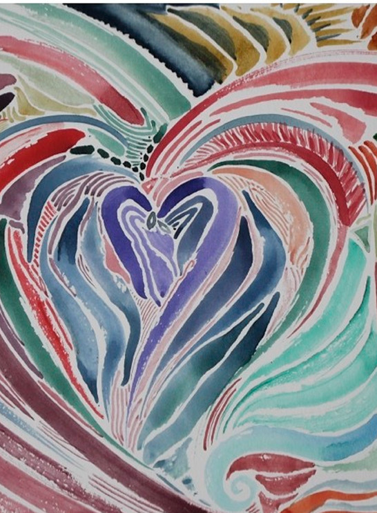 Feather Heart Art | April Caspari