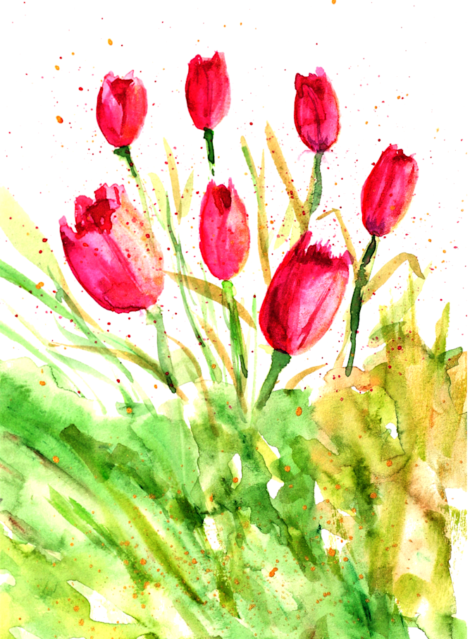 Spring Tulips CARD