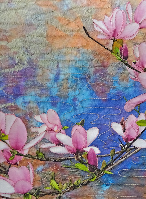 Tulip Magnolia Multi Card | Card Printed with Art by Rachel Derstine