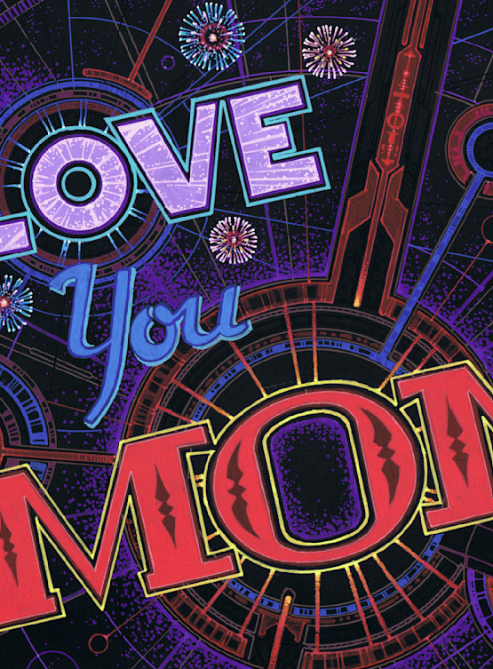 I Love You Mom 001 Greeting Cards Art | Jeff Zugale