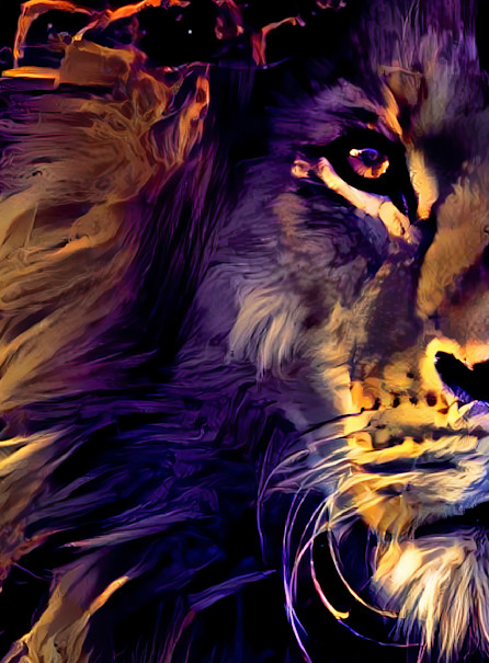 Fire Lion Art | Jacob Folger Artist