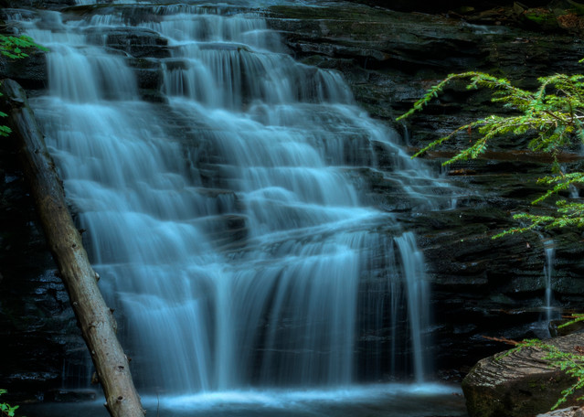 A Fine Art Photograph of Ricketts Glen Falls by Michael Pucciarelli