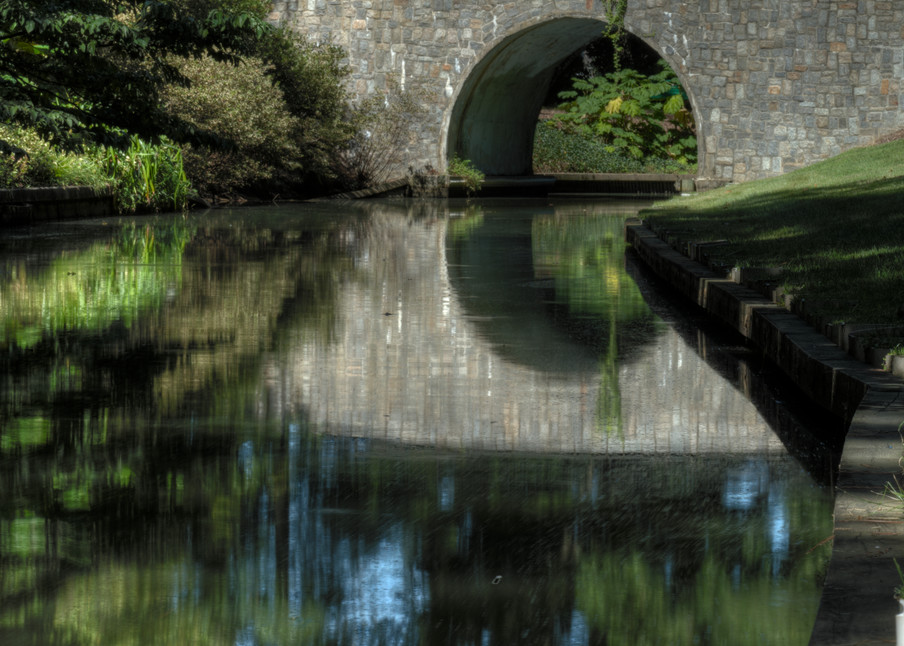 Fine Art Photograph of Norfolk Bridge Reflection by Michael Pucciarelli