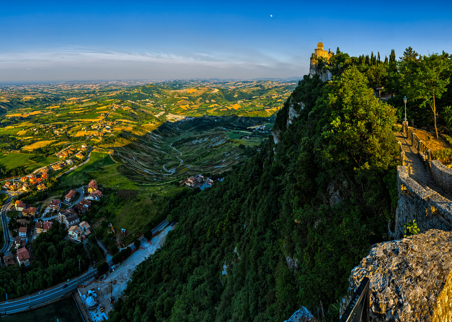 Tower and Valley - San Marino - Italy
