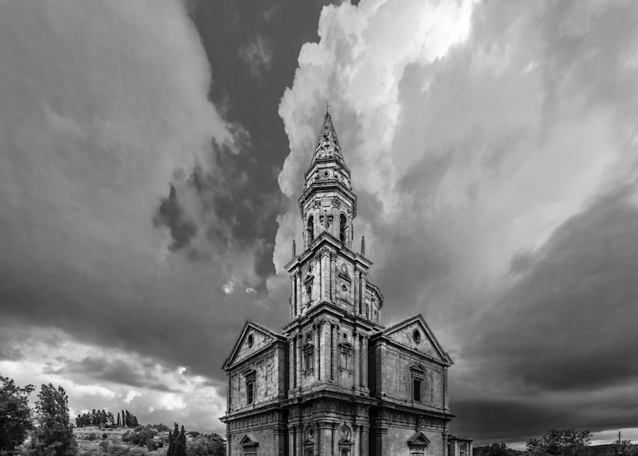 San Biago Church - Montepulciano - Italy B&W