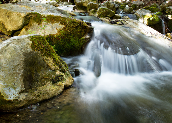 Waterfall Off Rocks In Hare Creek Photograph for Sale as Fine Art