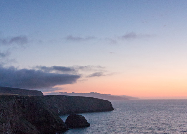 Twilight On Santa Cruz Island Coastline Photograph for Sale as Fine Art