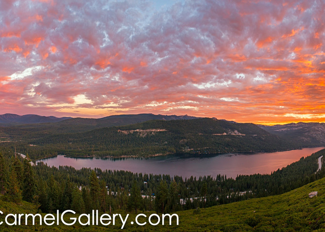 Sunset Panorama, Donner Lake