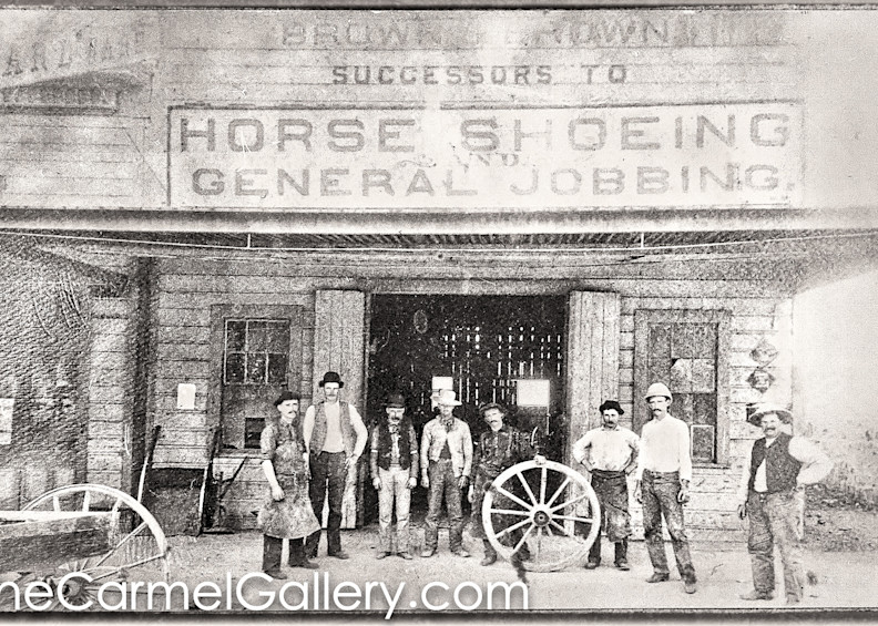 Horseshoeing Calistoga 1880's