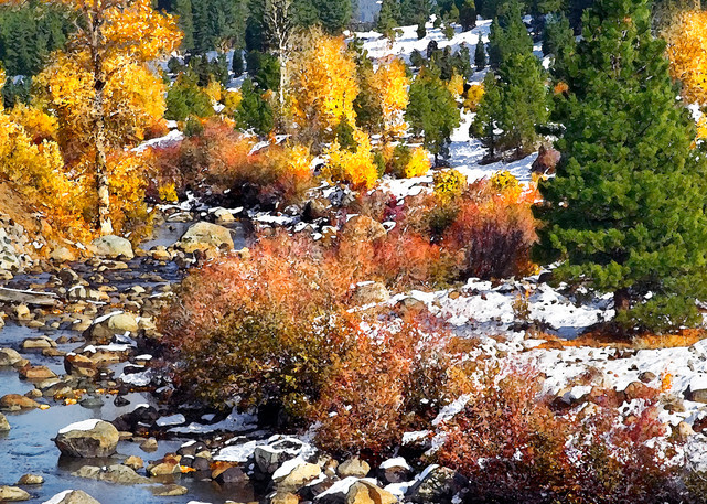 First Snow Truckee River