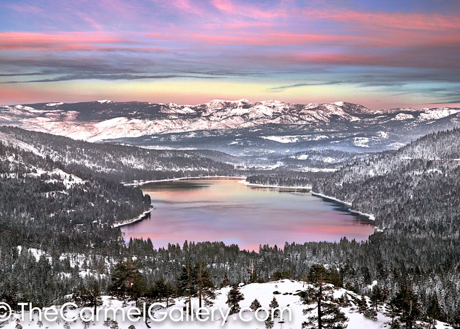 December Sunset Donner Lake