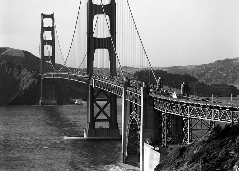 Golden Gate Bridge Sea Side View