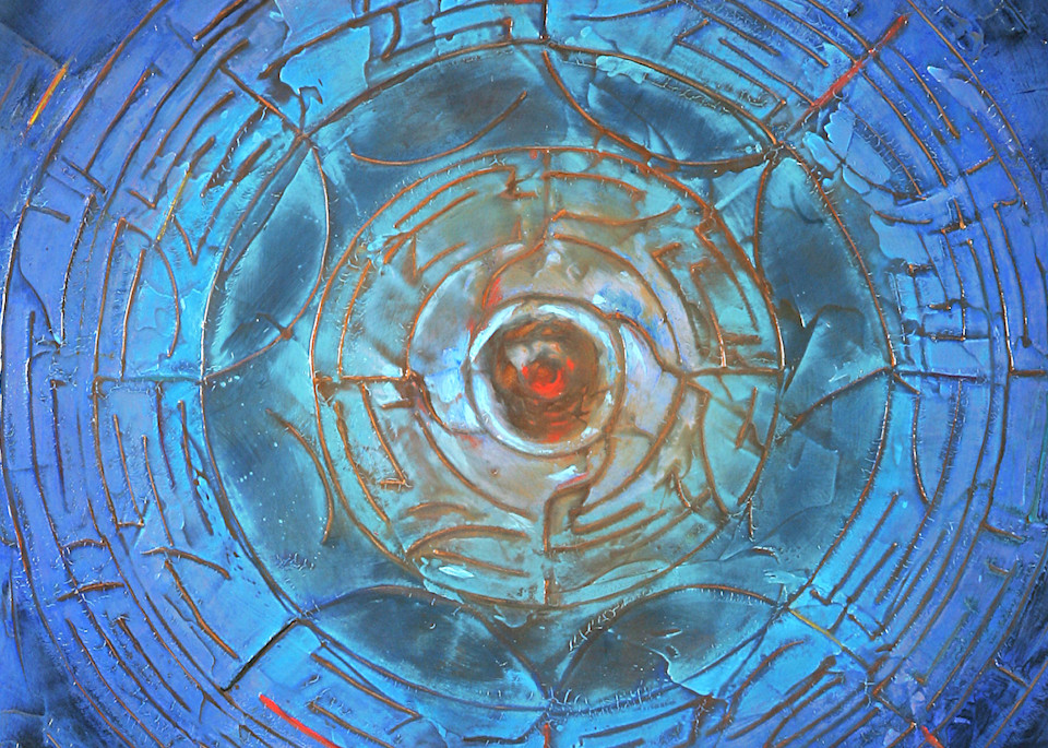 Wheel of Life | Abstract Acrylic Mixed Media | Gordon Meggison IV