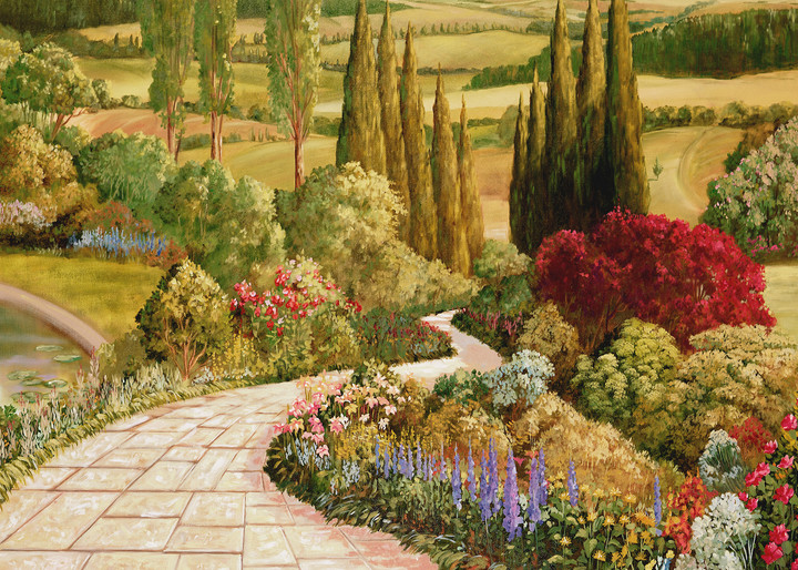 English Garden 2 | Murals in Classical Style | Gordon Meggison IV
