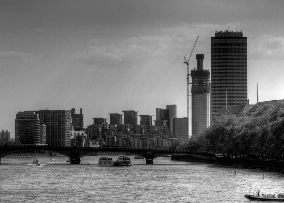 Westminster Fine Art Black and White Photograph by Michael Pucciarelli