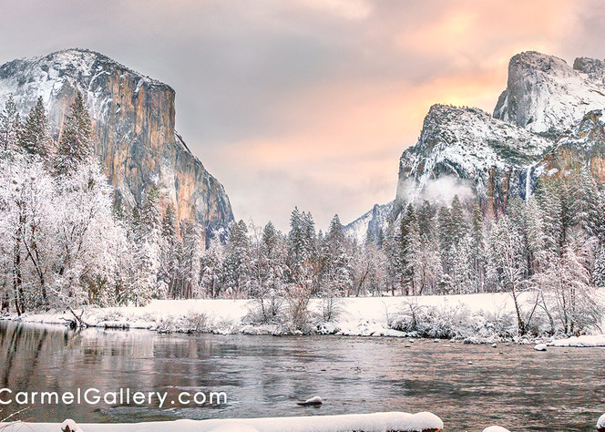 Winter Morning Valley View Art | The Carmel Gallery