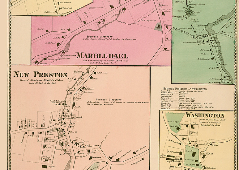 Map of New Preston, Connecticut