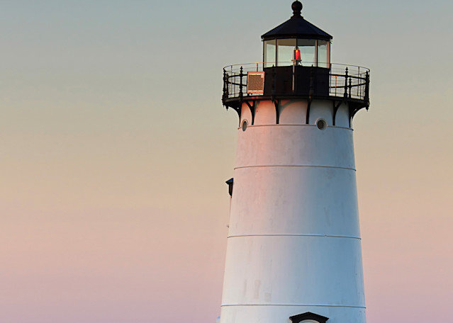 "Moon over Martha's Vineyard" - Edgartown Harbor Lighthouse photograph