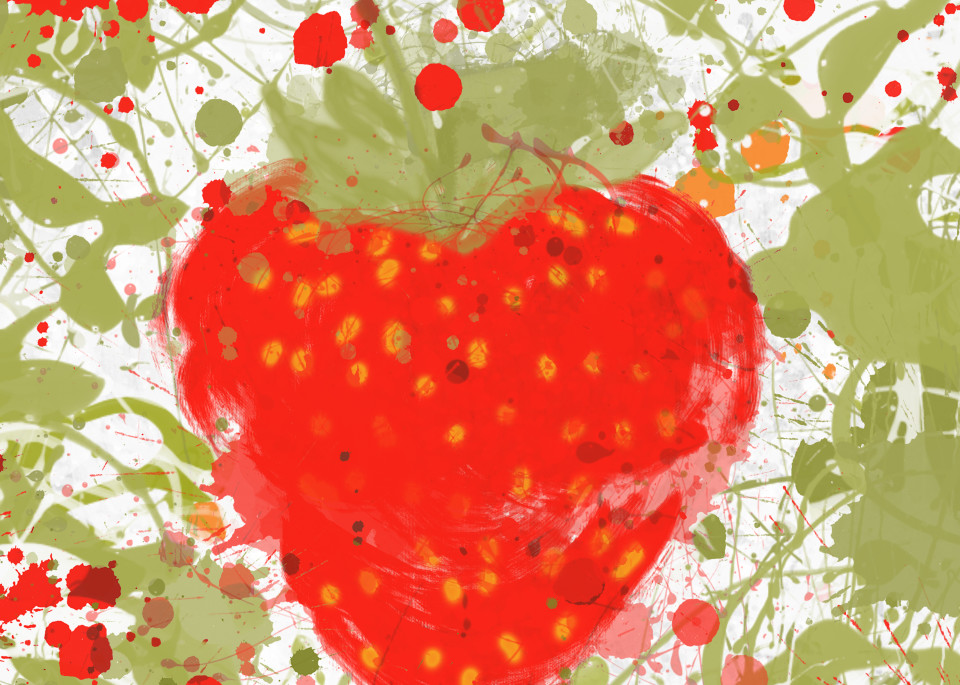 Orl 809 Strawberry Art | Irena Orlov Art