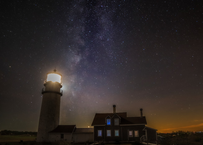 Truro, MA Highland Lighthouse with the Milky Way