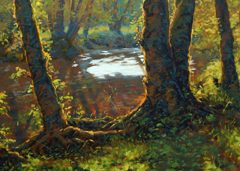 Little Creek by Modern Painter Michael Orwick