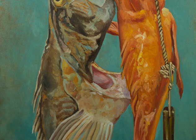 Booker,Tueller,fish,cod fish, rock fish,fair trade, seaside, art, paintings
