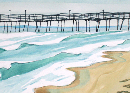 Outer Banks Pier Art for Sale