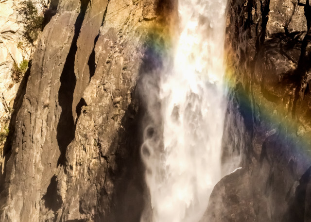 Rainbow Over Lower Yosemite Falls Photograph For Sale As Fine Art