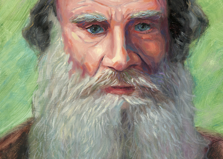 Portrait Painting of Leo Tolstoy by Steve Simon