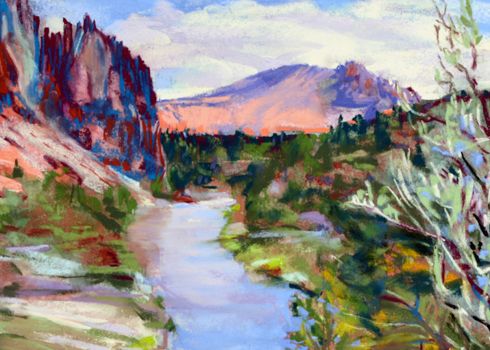 landscape painting
smith rock
crooked river