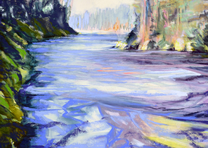 landscape painting
metolius river
central oregon