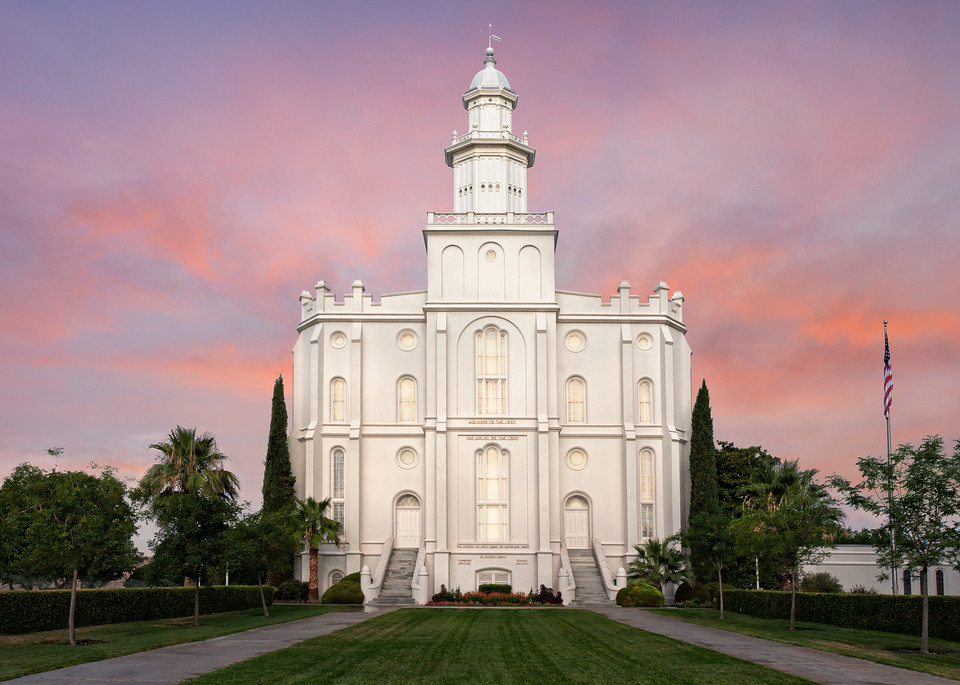 St. George Temple - Summer Evening