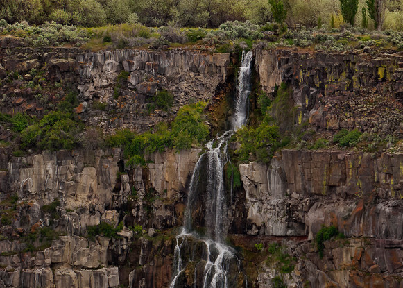 Twin Falls Temple - Waterfall Vertical