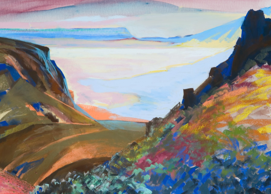 landscape painting
steens mountain
alvord desert