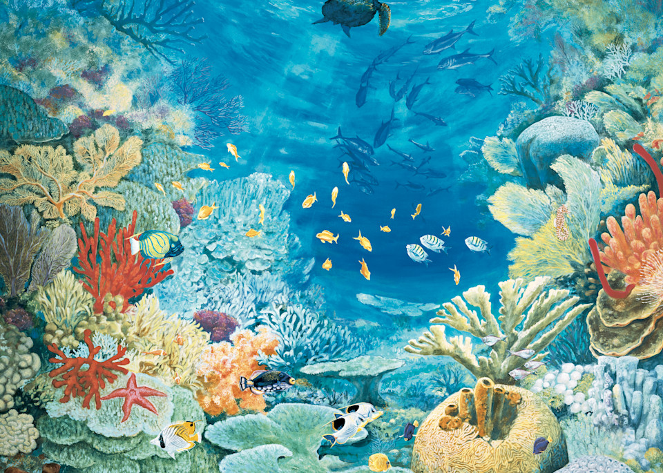 Turtle Reef | Murals in Classical Style | Gordon Meggison IV