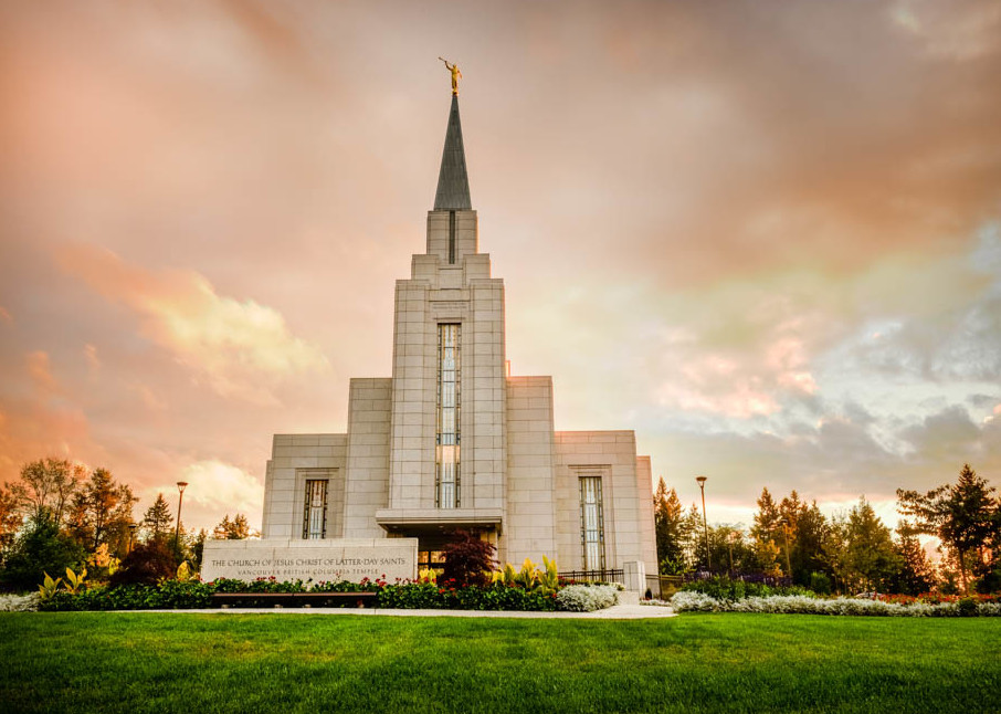 Vancouver Temple - Sunset